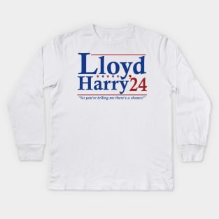 Lloyd and Harry '24 - Election Funny Dumb And Dumber Kids Long Sleeve T-Shirt